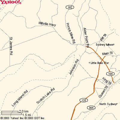 map of Grove's Point Beach