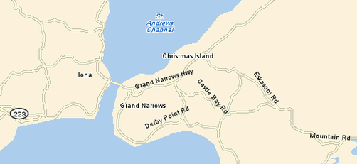 map of Grand Narrows